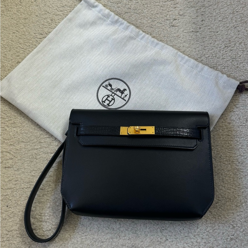 Hermes Kelly Depeches 25 Clutch